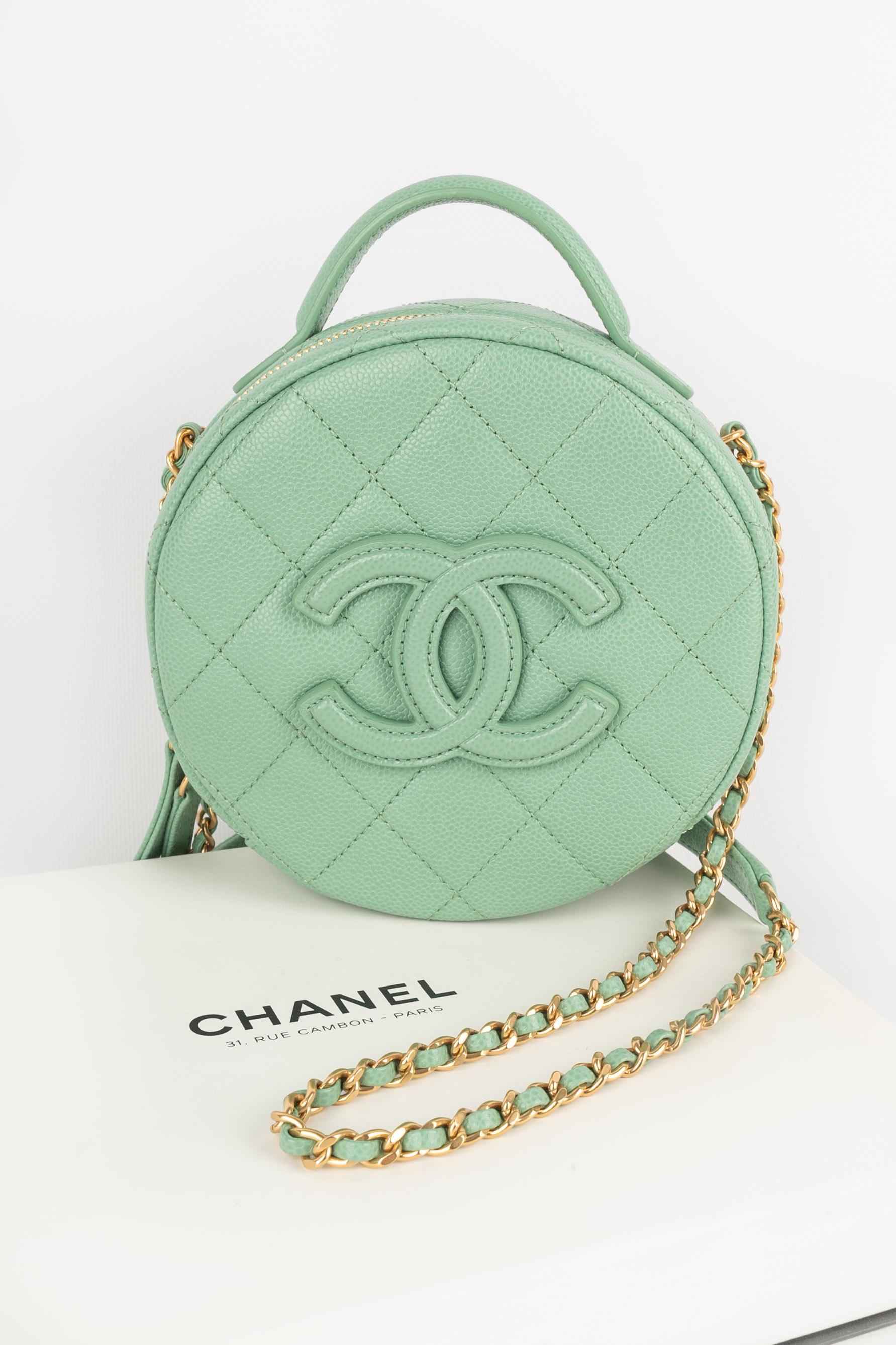Gray Chanel aqua bag 2013