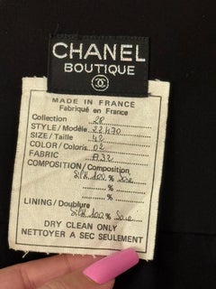 Chanel archival 1992 black chiffon silk bustier dress by Karl Lagerfeld