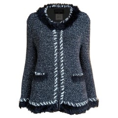CHANEL Arctic Collection Giacca in morbido cashmere bouclé 42 FR