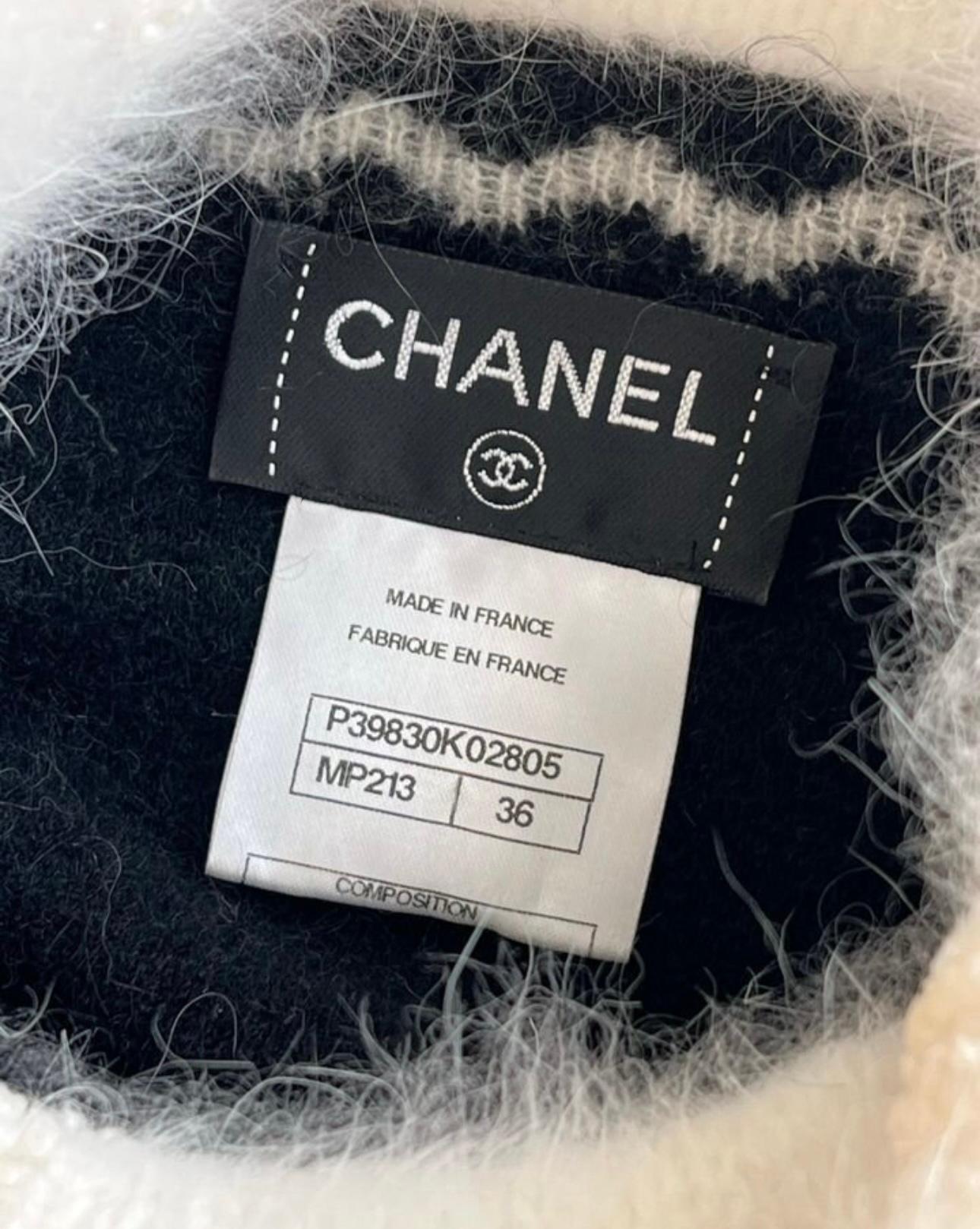 Chanel Arctic Ice Collection Charming Fluffy Dress 5
