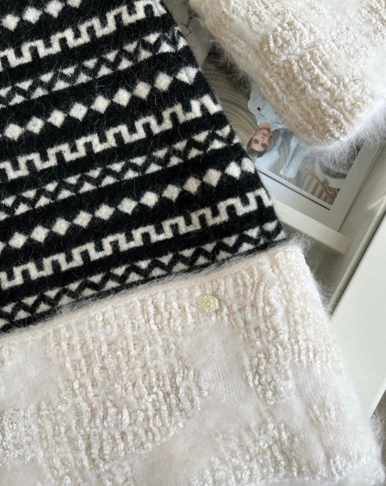Women's or Men's Chanel Arctic Ice Collection Charming Fluffy Dress