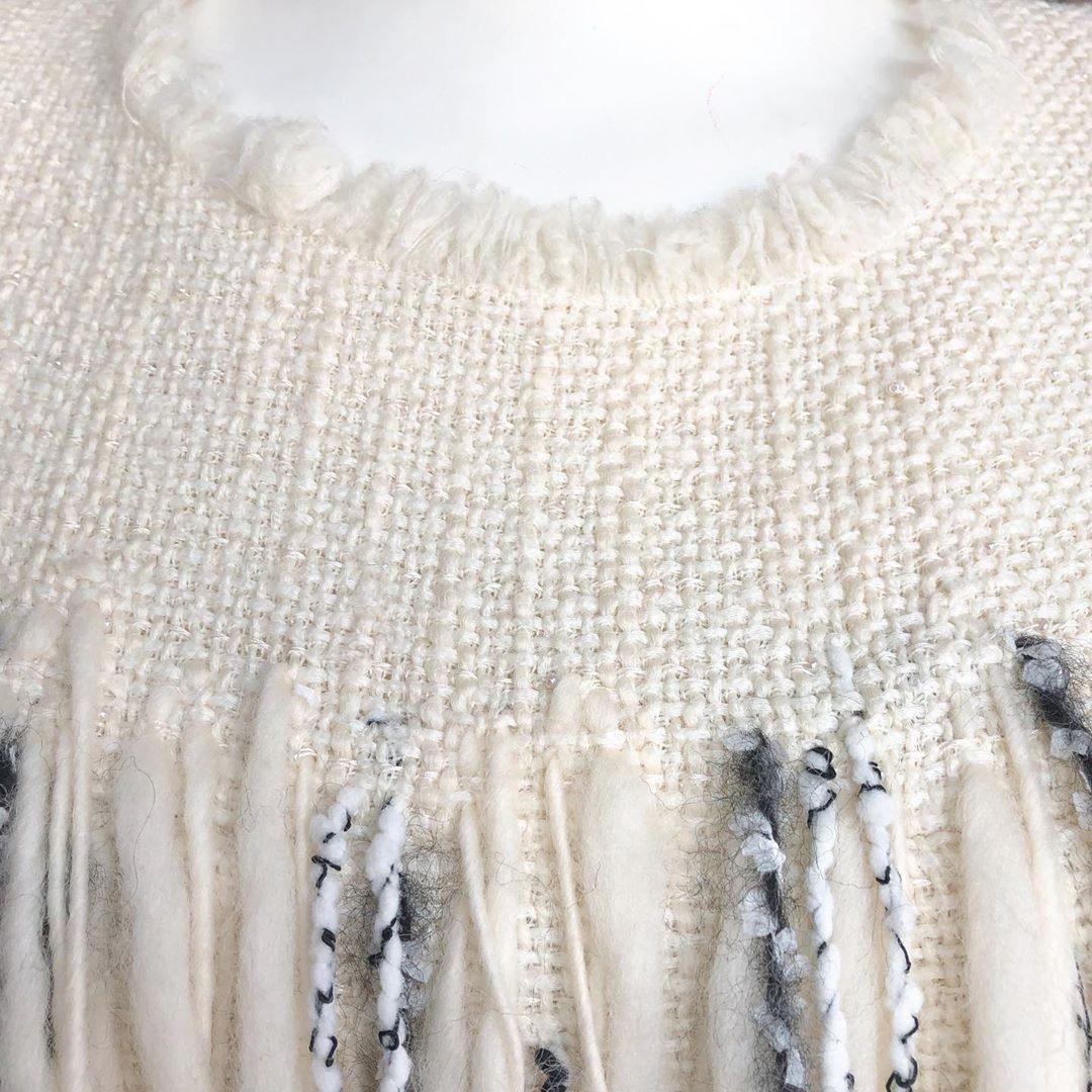 Chanel Arctic Ice Collection Fringe Tweed Dress 9