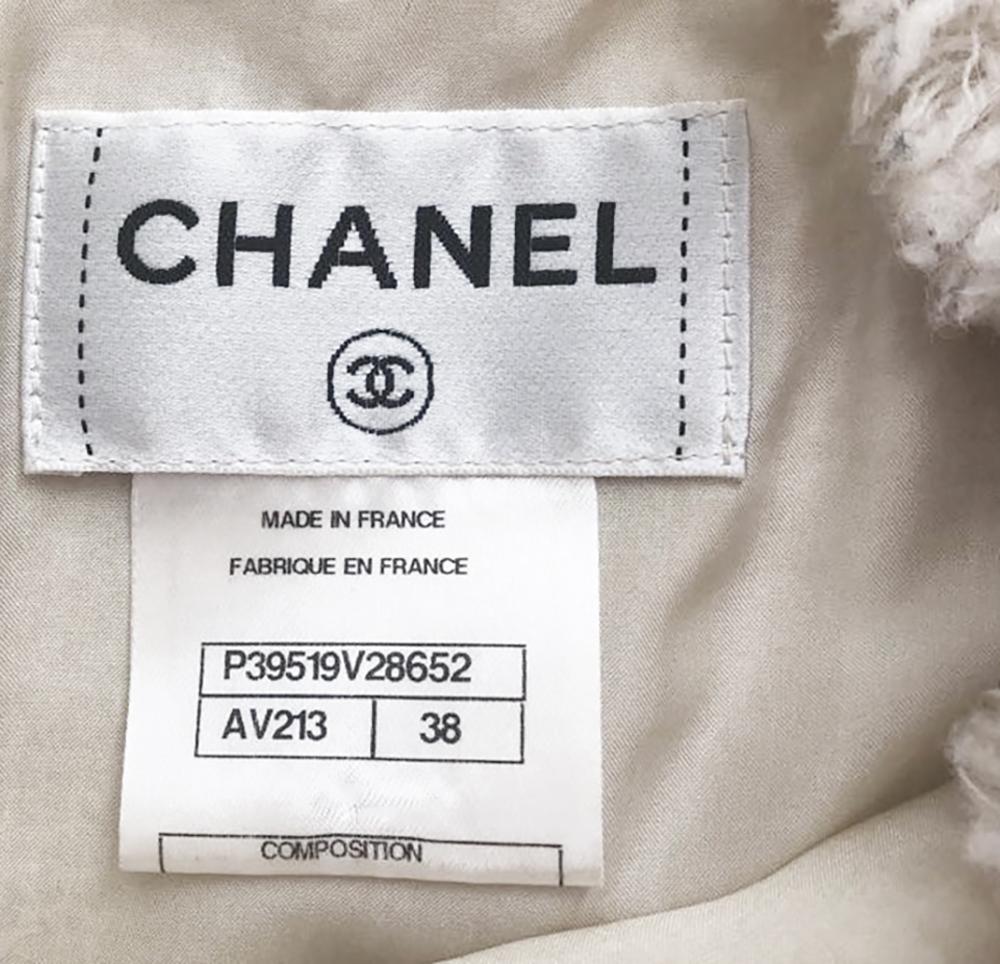 Chanel Arctic Ice Collection Fringe Tweed Dress 11