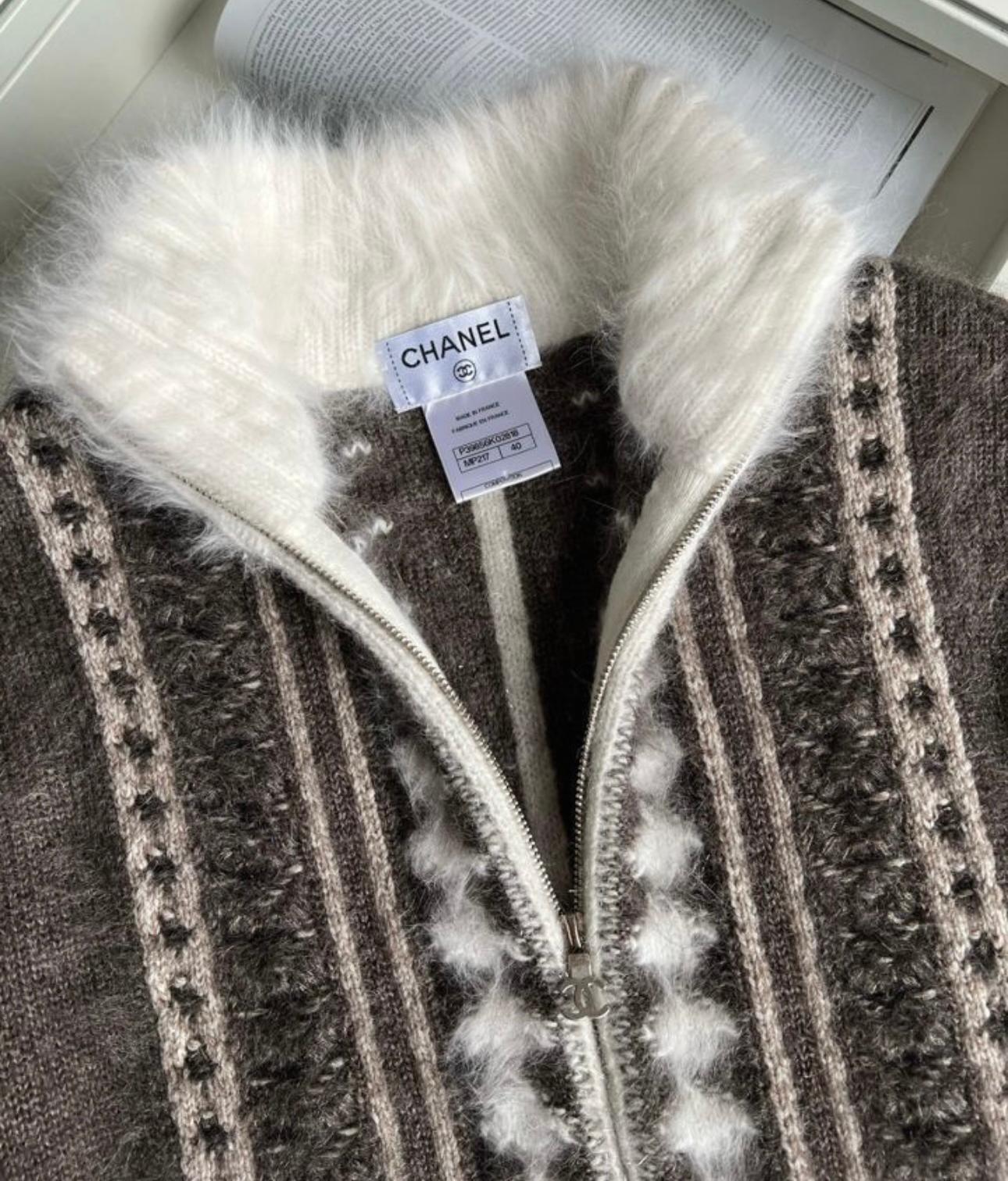 Women's or Men's Chanel Arctic Ice Collection Runway Super Cute Knit Jacket