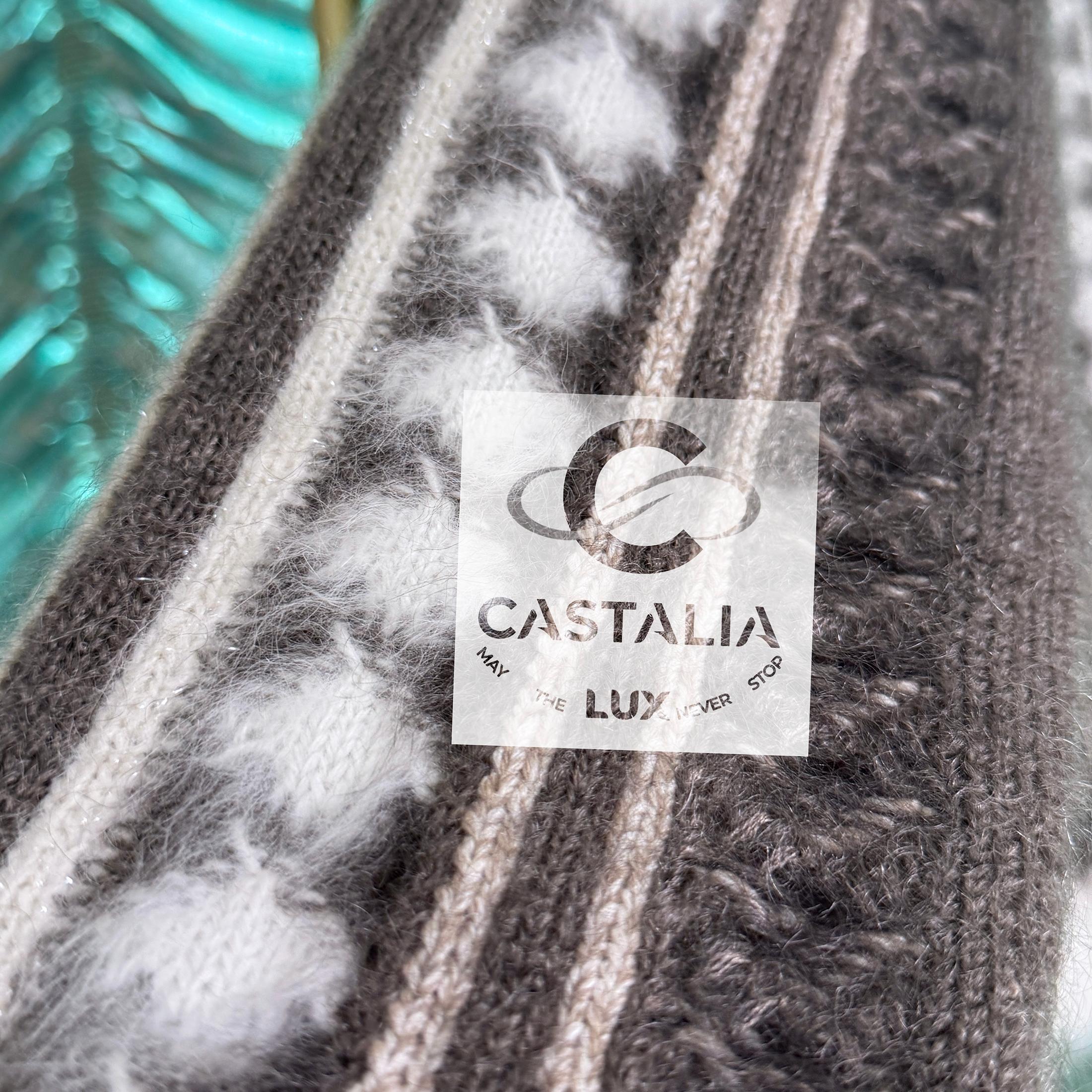 Chanel Arctic Ice Iconic Fluffy Cardigan 42 FR in vendita 6