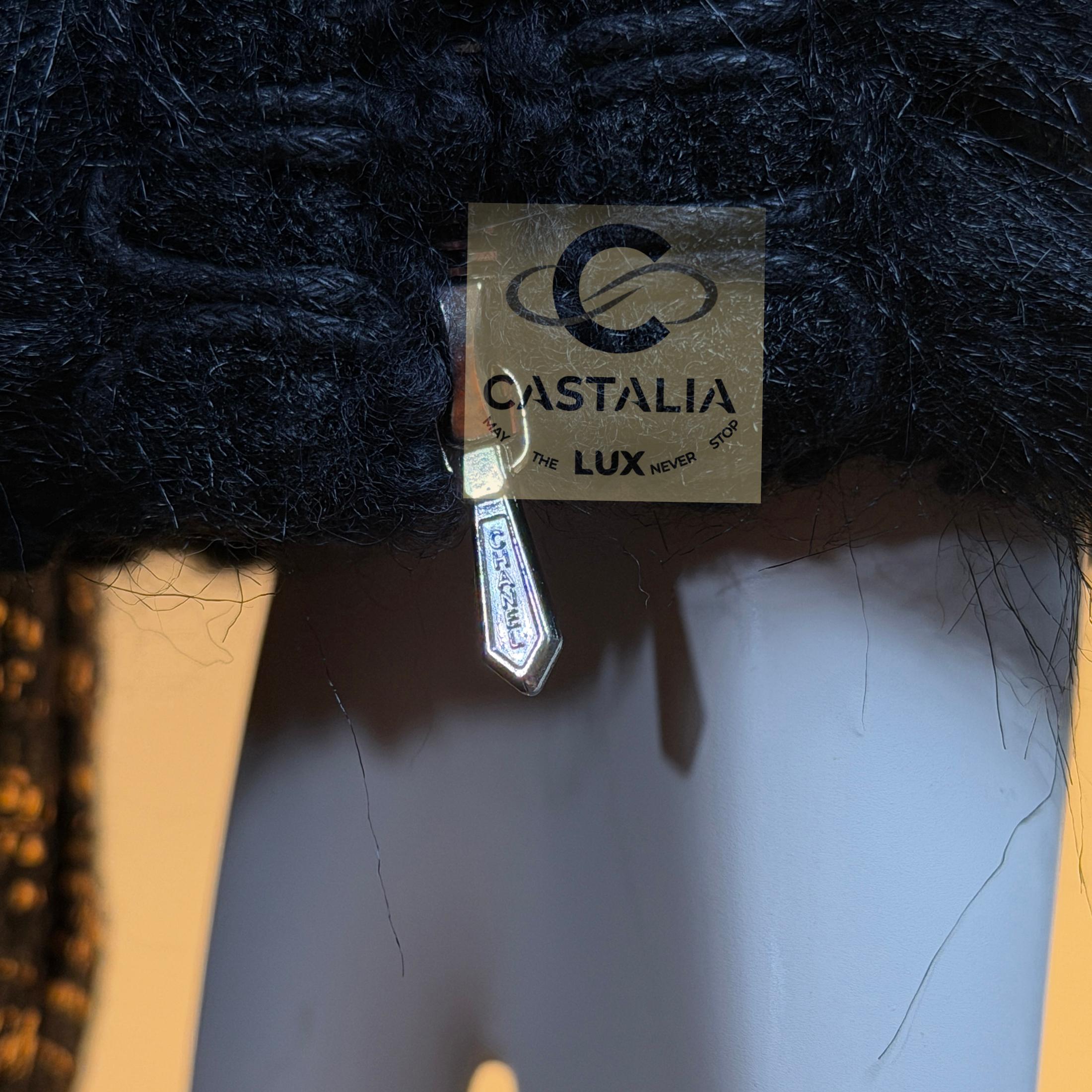 Chanel Chaqueta de tweed negro Arctic Ice Timeless 38 FR en venta 11