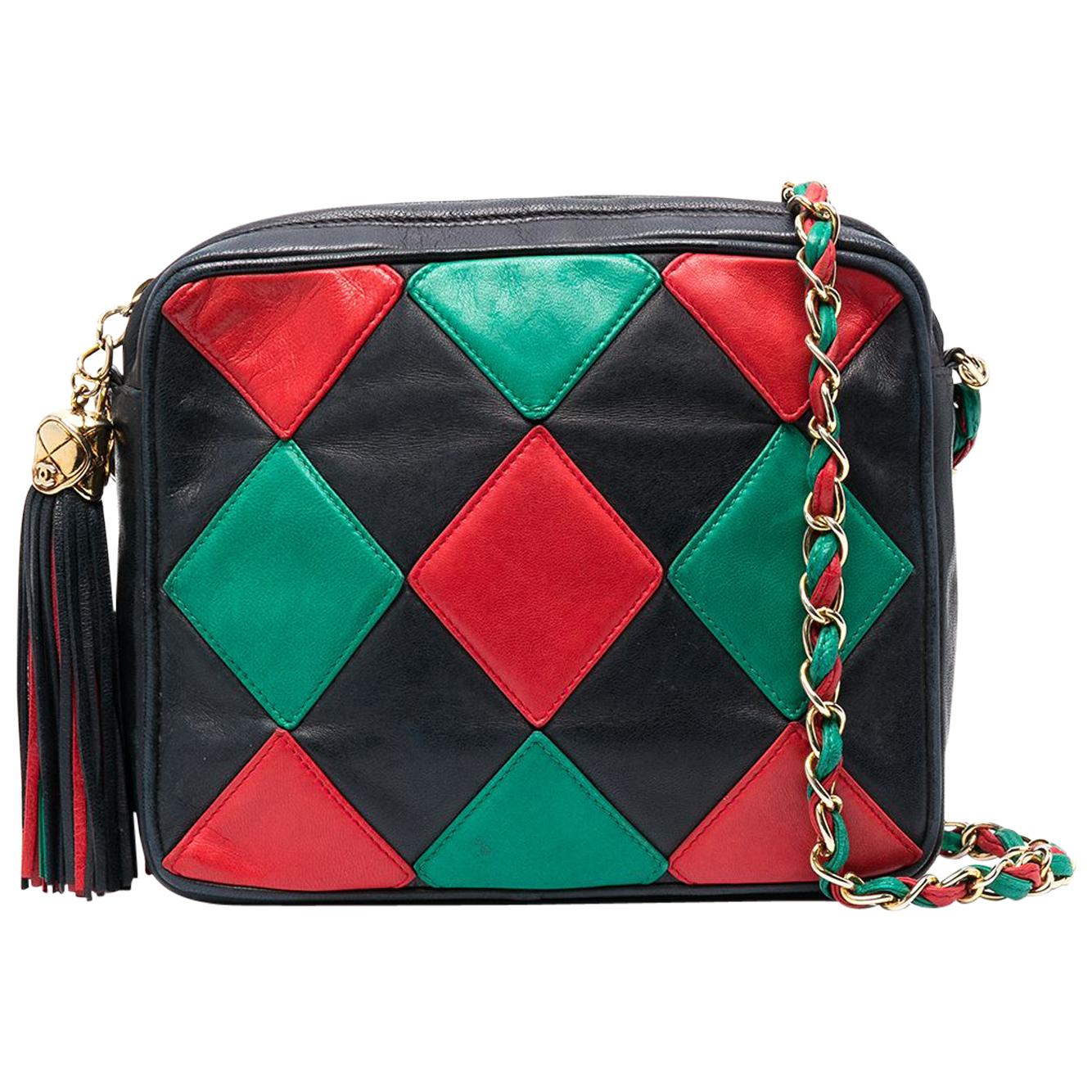 Chanel Argyle Patchwork Leather Handbag