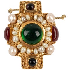 Chanel Arm Bracelet in Golden Metal, 1990/1991