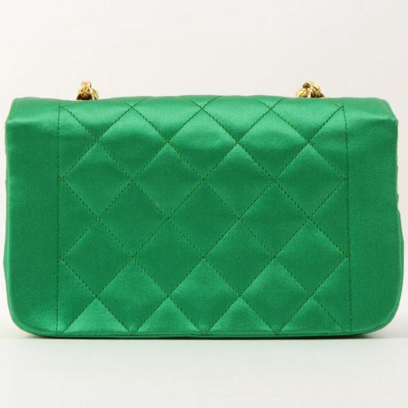 chanel satin diana bag