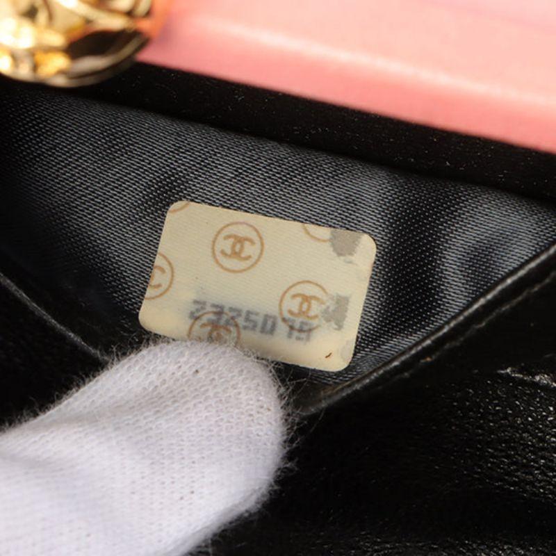 Chanel Around 1992 Made Cc Mark Stitch Metal Clasp Mini Chain Shoulder Bag Pink 6