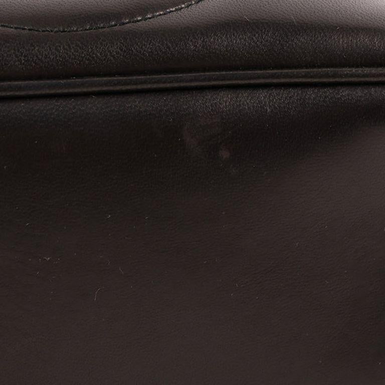 Chanel Around 1995 Made 3 CC Mark Stitch Fringe Shoulder Bag Black For Sale 14