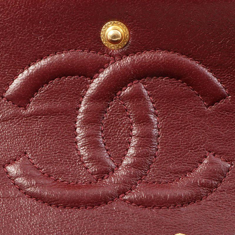 Chanel Around 1995 Made Suede Classic Flap Chain Bag 23Cm Red 5