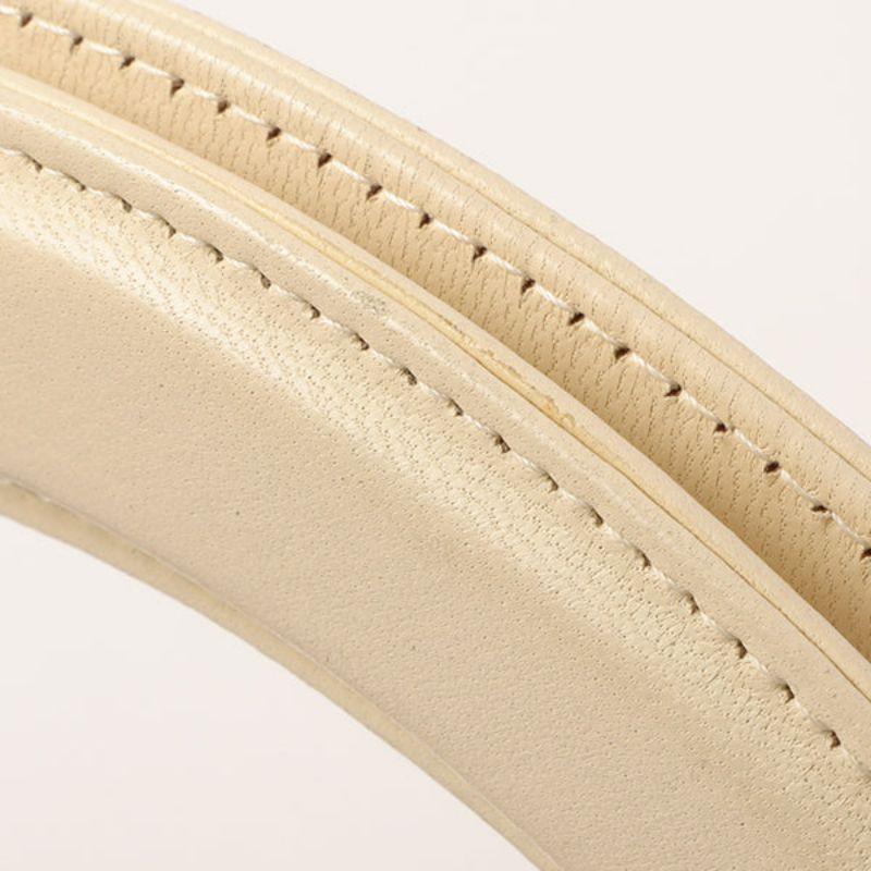 Chanel Around 1998 Made Turn-Lock Top Handle Bag Cream 13