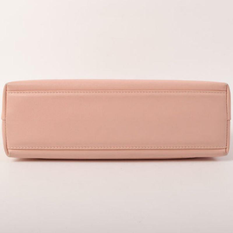 Chanel Around 1998 Made Turn-Lock Top Handle Bag Pink 7