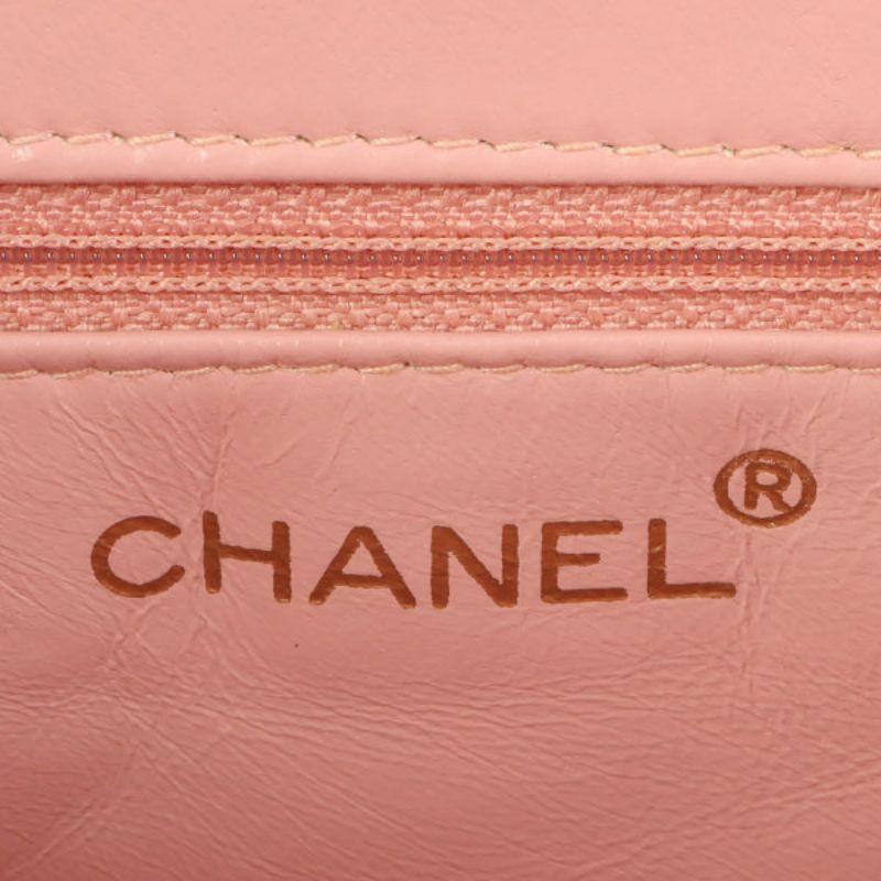 Chanel Around 1998 Made Turn-Lock Top Handle Bag Pink 3