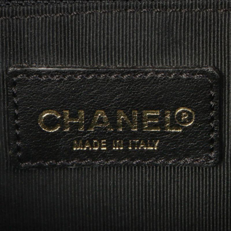 Chanel Around 2000 Made Silk Satin Bicolor 2.55 Chain Top Handle Bag Black/White 3