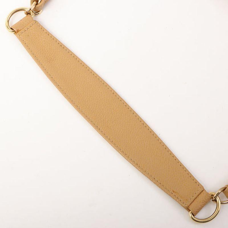 Chanel Around 2001 Made Caviar Skin Cc Mark Stitch Shoulder Bag Beige 13