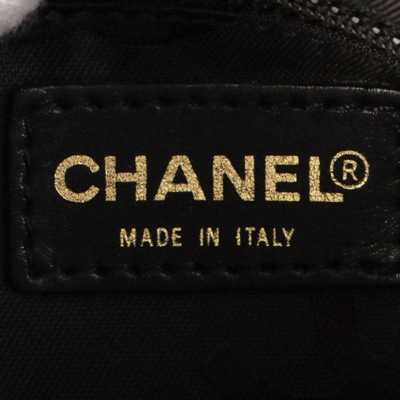 Chanel Around 2001 Made Caviar Skin Cc Mark Stitch Wood Plate Top Handle Bag 3
