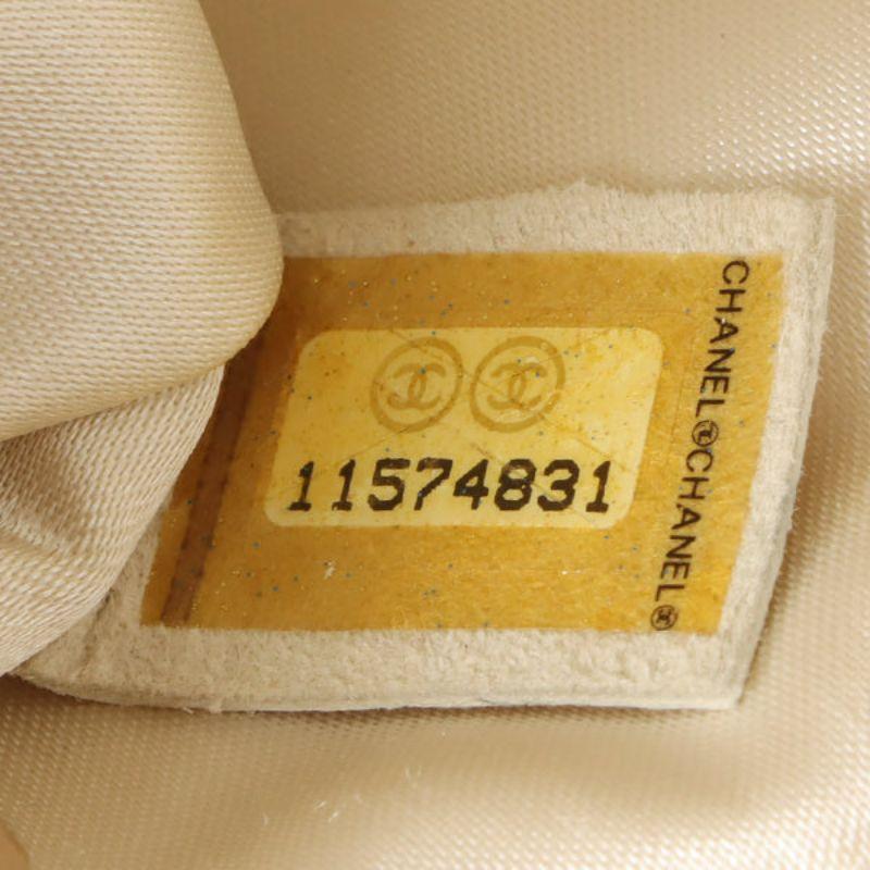 Chanel Around 2007 Made Tweed Cc Mark Plate Chain Shoulder Bag Beige/Silver/Gold 4