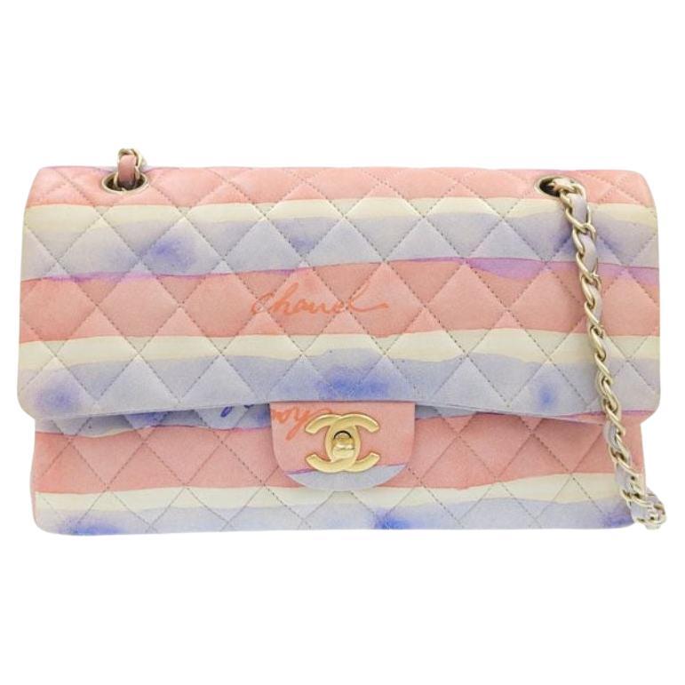 CHANEL Pink Quilted Lambskin Vintage Square Mini Flap Bag For Sale