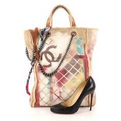 Chanel Art School Oh My Boy Tote Graffiti Canvas