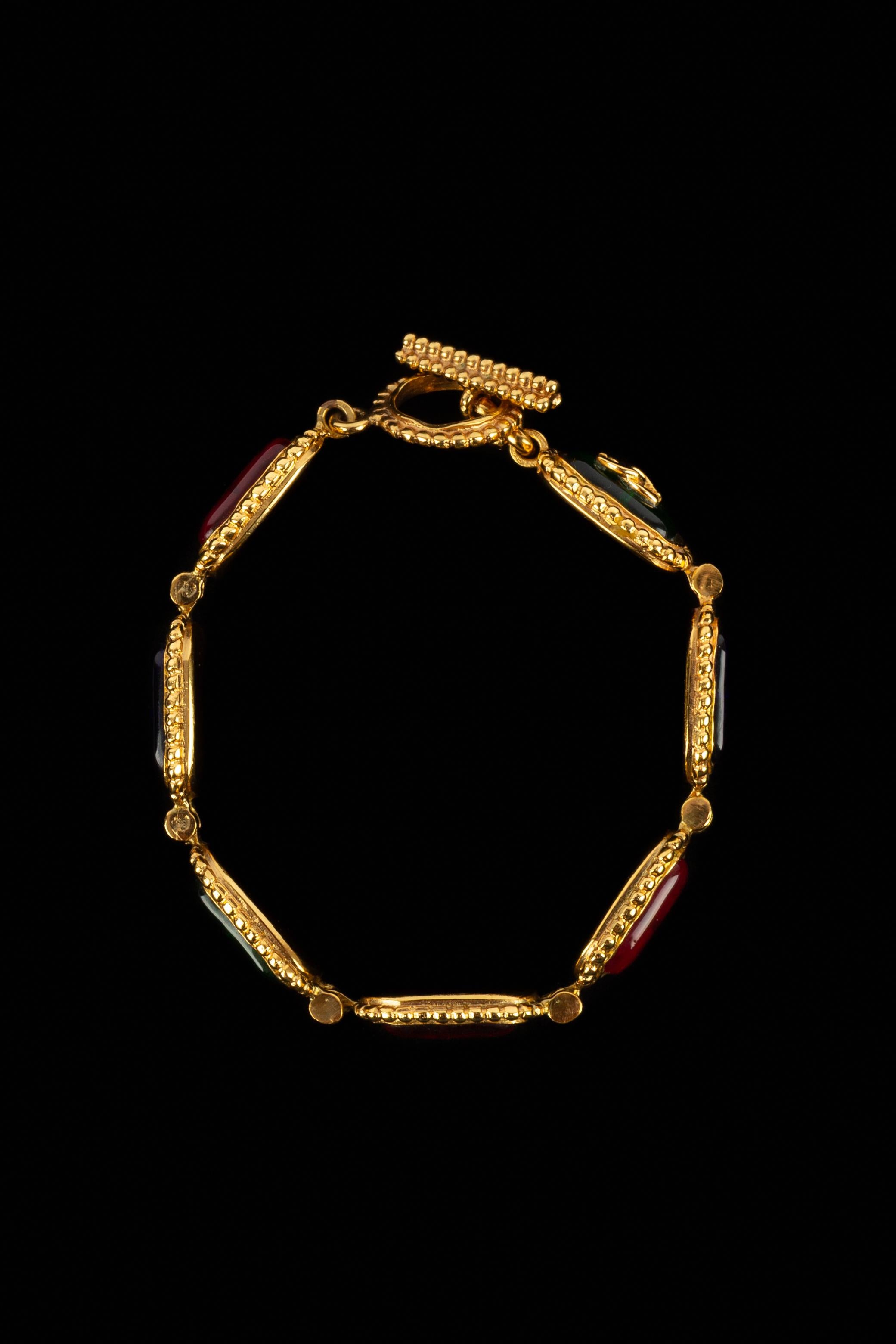 Chanel articulated bracelet 1996 For Sale 1