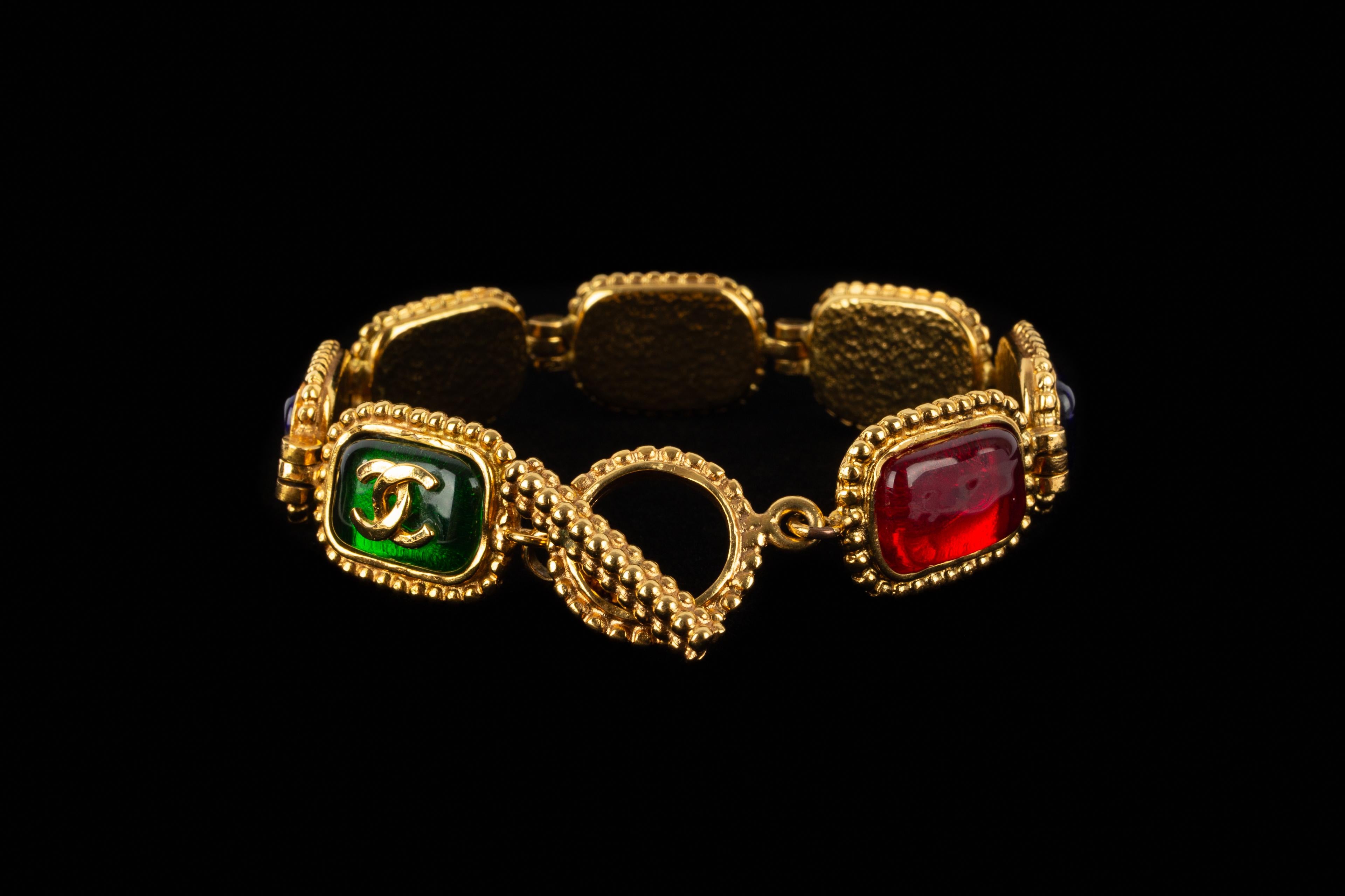 Chanel articulated bracelet 1996 For Sale 2