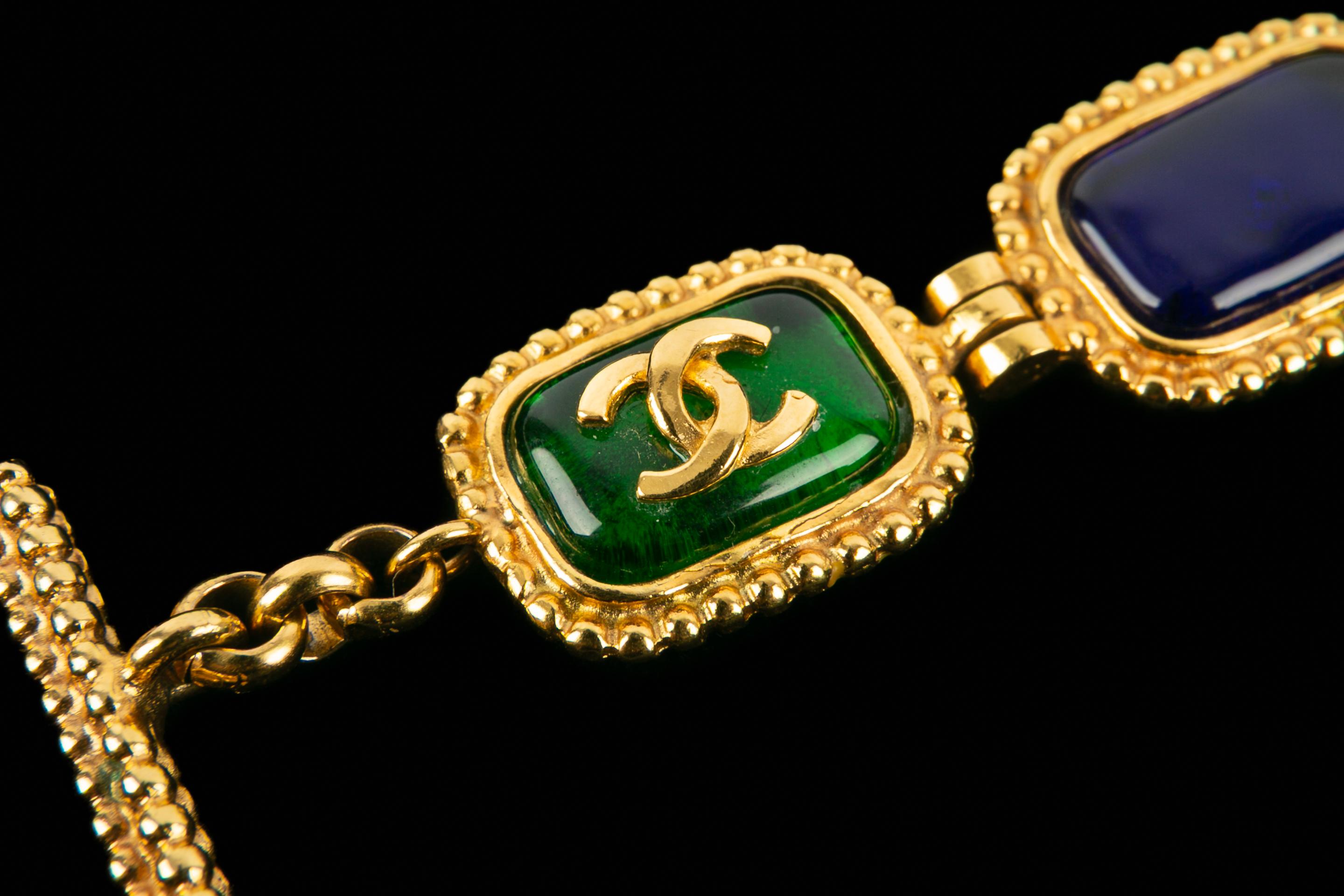Chanel articulated bracelet 1996 For Sale 3