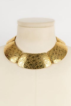 Chanel Collier articulé plaqué or