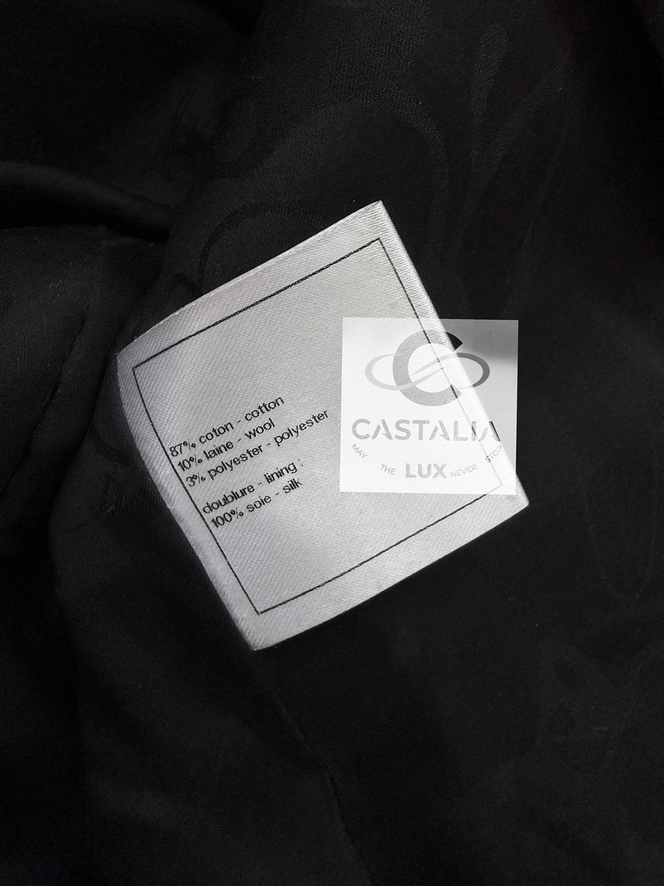 Chanel Artisanal CC Buttons Black Tweed Jacket 38 FR For Sale 12