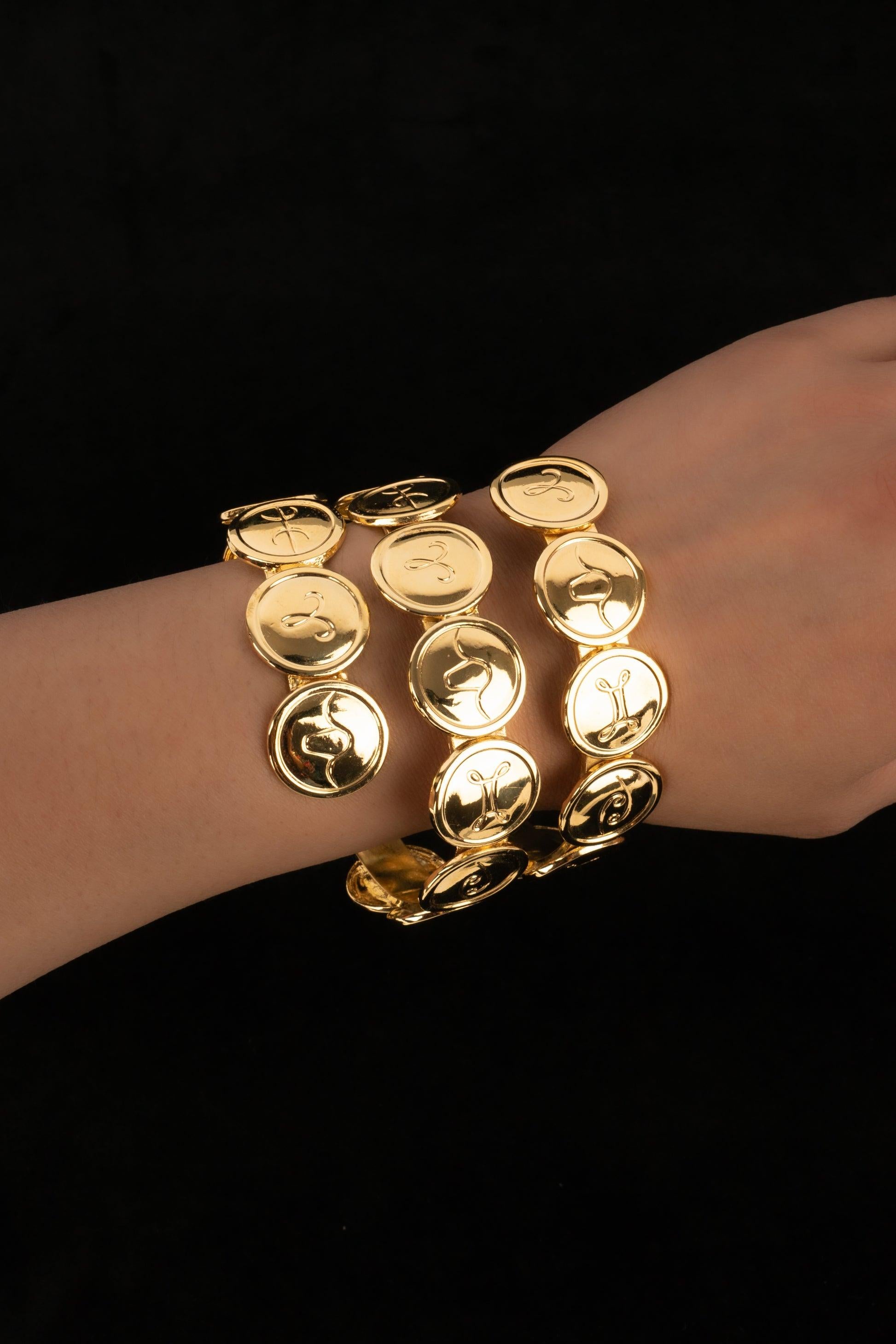 Chanel Astrology Zodiac Signs Bracelet, 1980s For Sale 3
