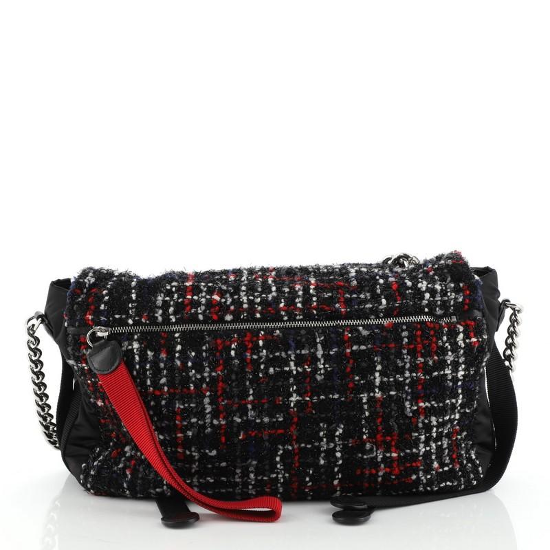 Chanel Astronaut Essentials Flap Bag Tweed with Quilted Nylon Medium at  1stDibs