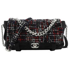 Chanel Astronaut Essentials Flap Bag Tweed with Quilted Nylon Medium