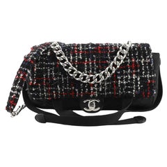 Chanel Astronaut Essentials Flap Bag Tweed with Quilted Nylon Small