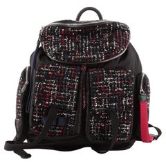 Chanel Astronaut Essentials Multi-Pocket Backpack Tweed and Nylon Medium