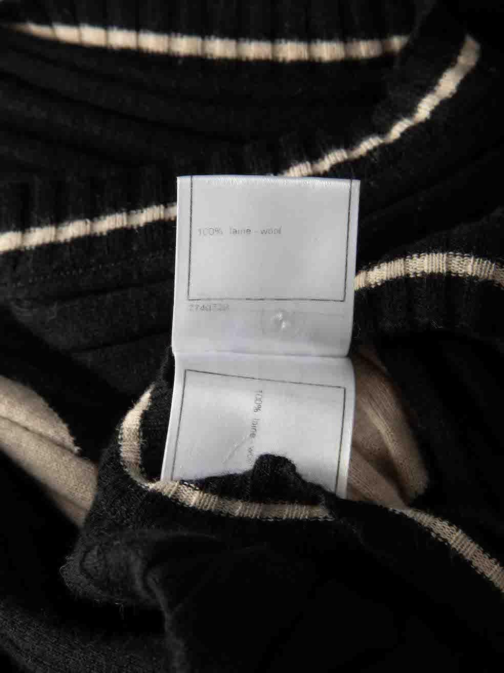 Chanel Autumn 2007 Black Patterned Pleated Dress Size L 1