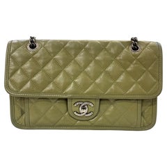 Chanel Avocado Green French Riviera Flap Bag