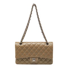 Chanel Avocado Green Quilted Leather Medium Classic Double Flap Bag