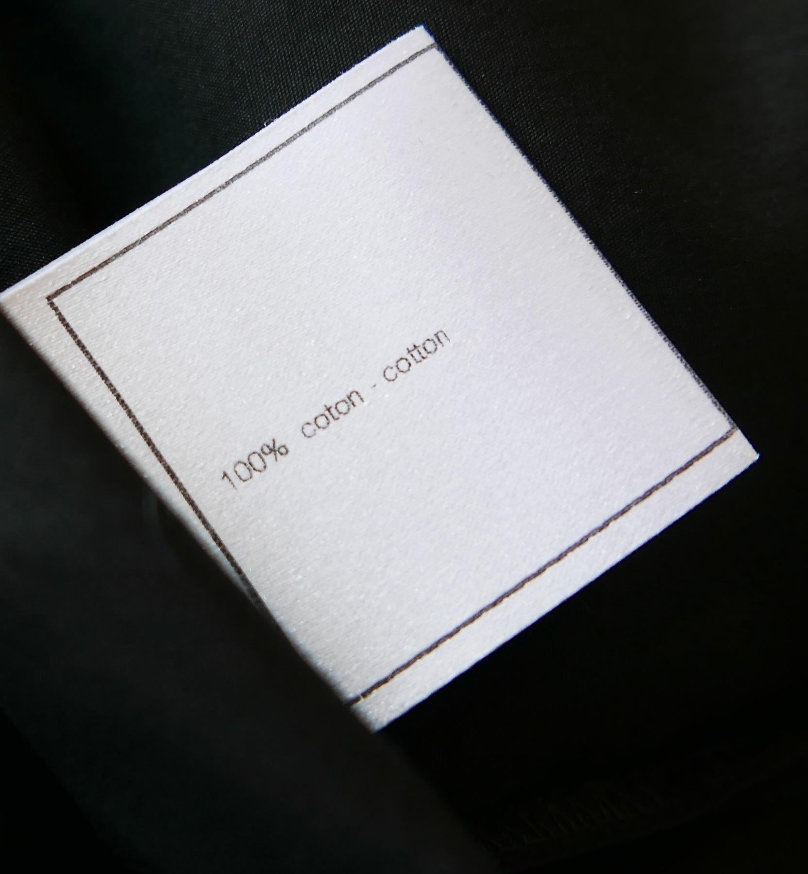 Chanel AW07 Schwarzes Smokinghemd mit Schleife im Angebot 5
