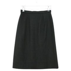 Retro Chanel AW96 Grey Wool Skirt