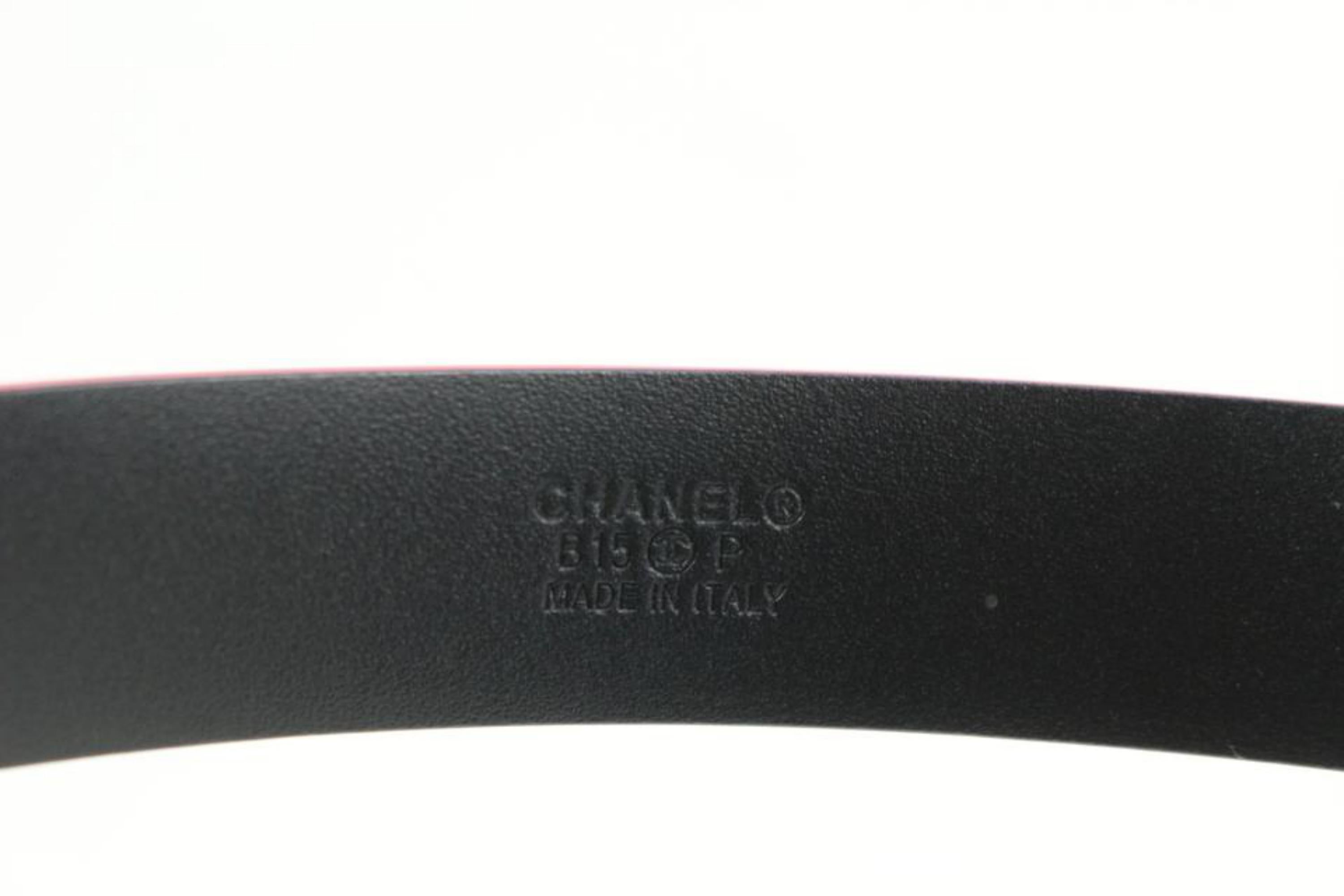 chanel pink belt