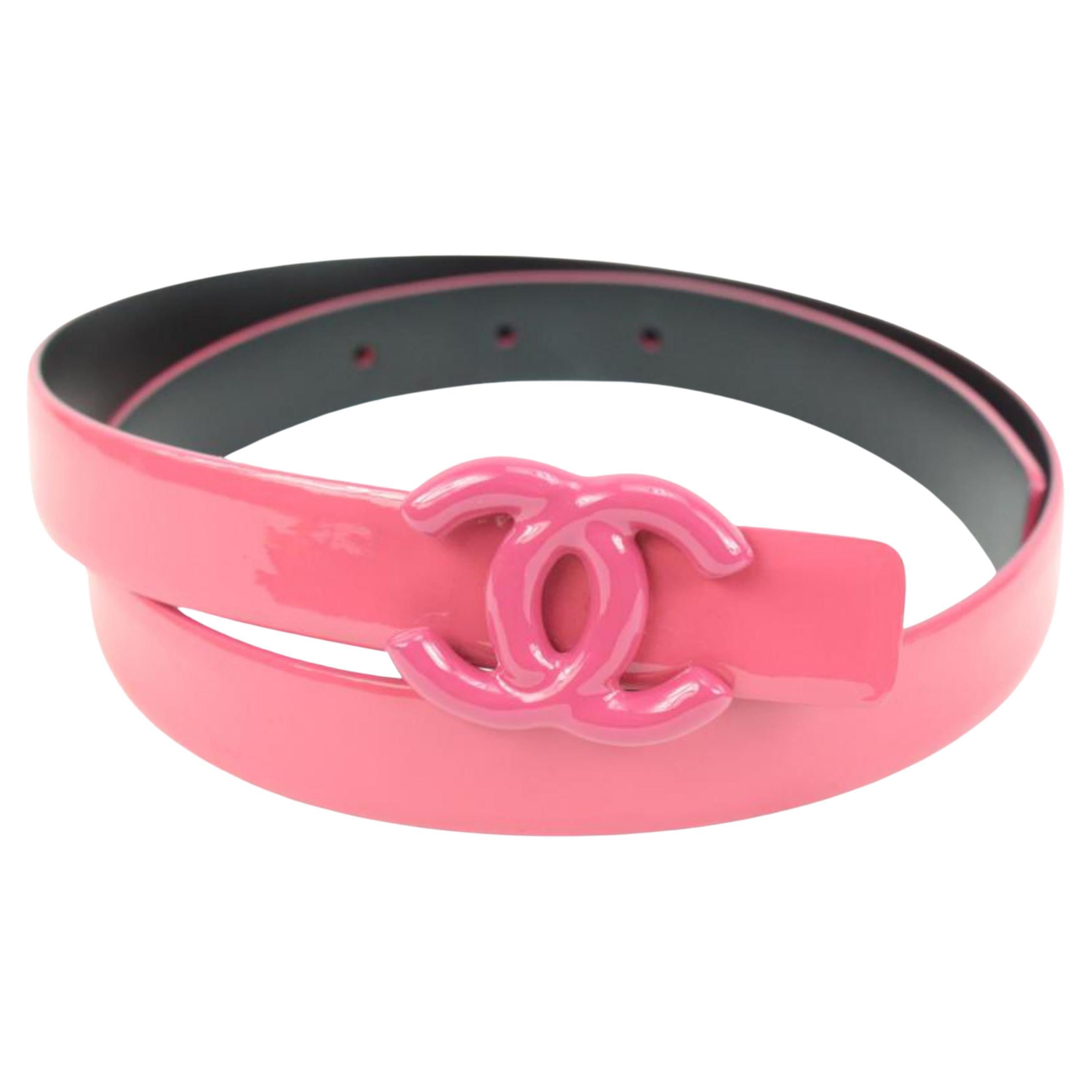 Chanel B 15P Hot Bubble Gum Pink Leather CC Belt 4ck318s at 1stDibs | pink  chanel belt, chanel pink belt, hot pink belt