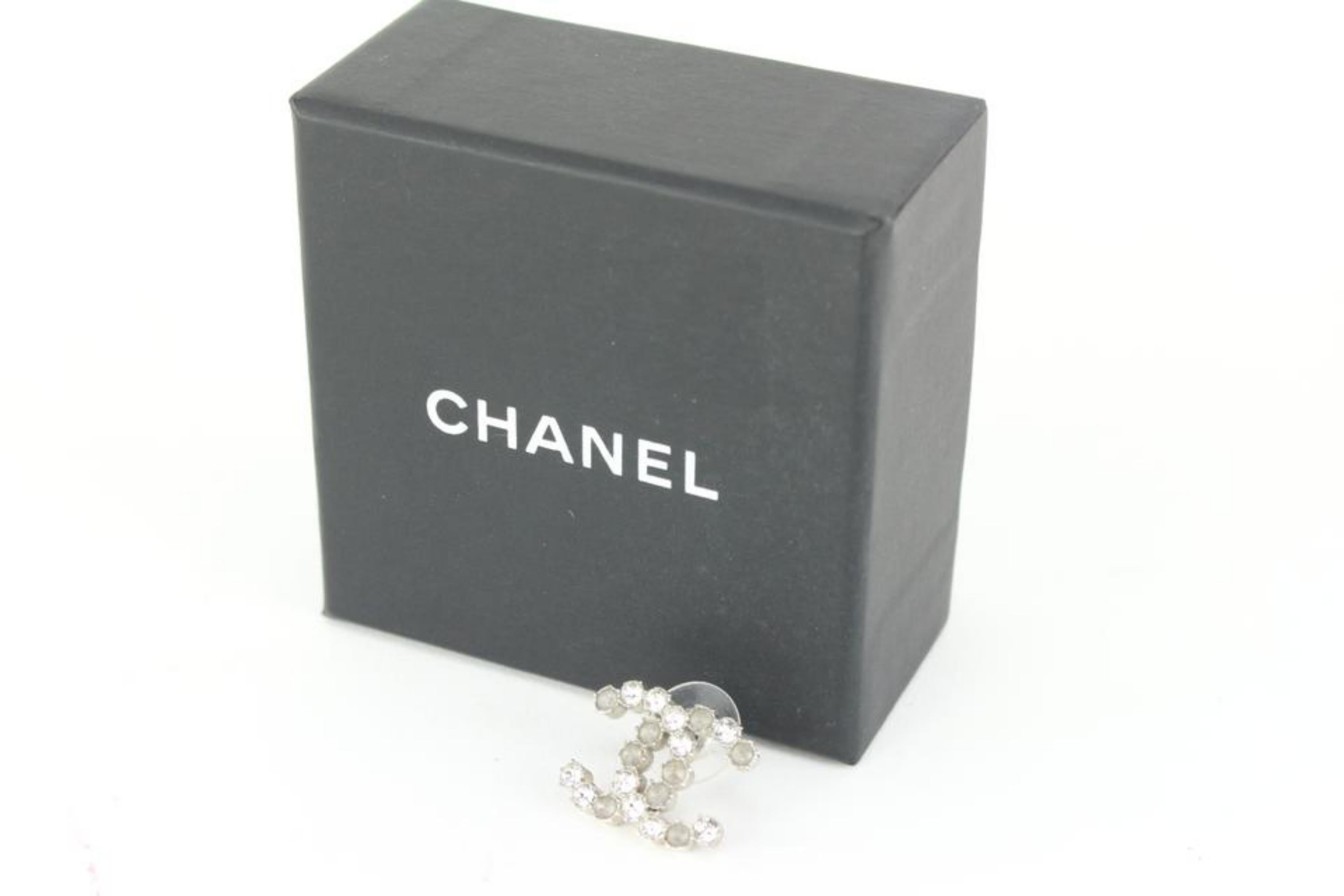 Chanel B15a Crystal CC Pierce Single Earring 29ck62s 7