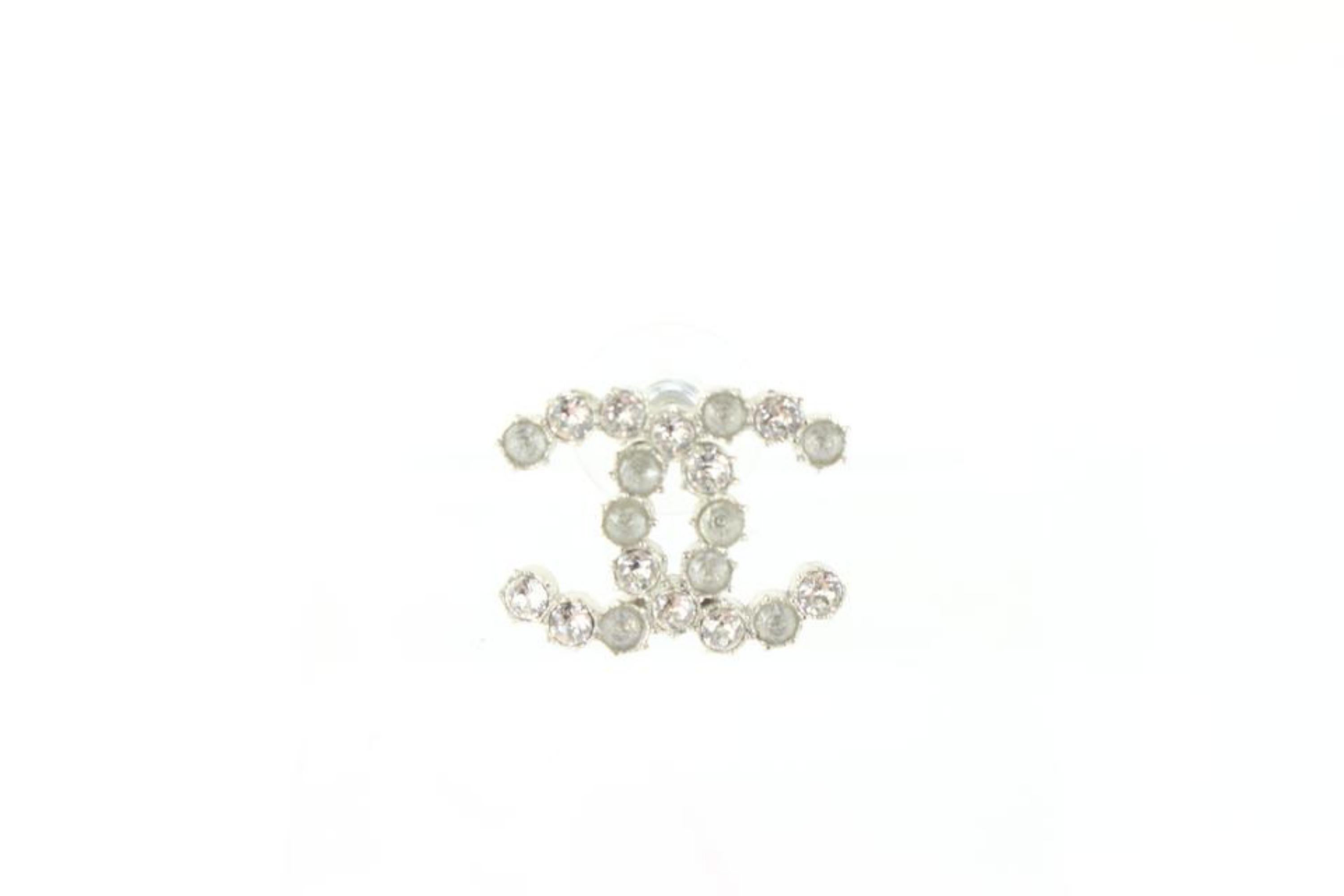 Women's Chanel B15a Crystal CC Pierce Single Earring 29ck62s