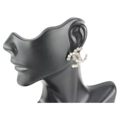 Chanel B15a Crystal CC Pierce Single Earring 29ck62s