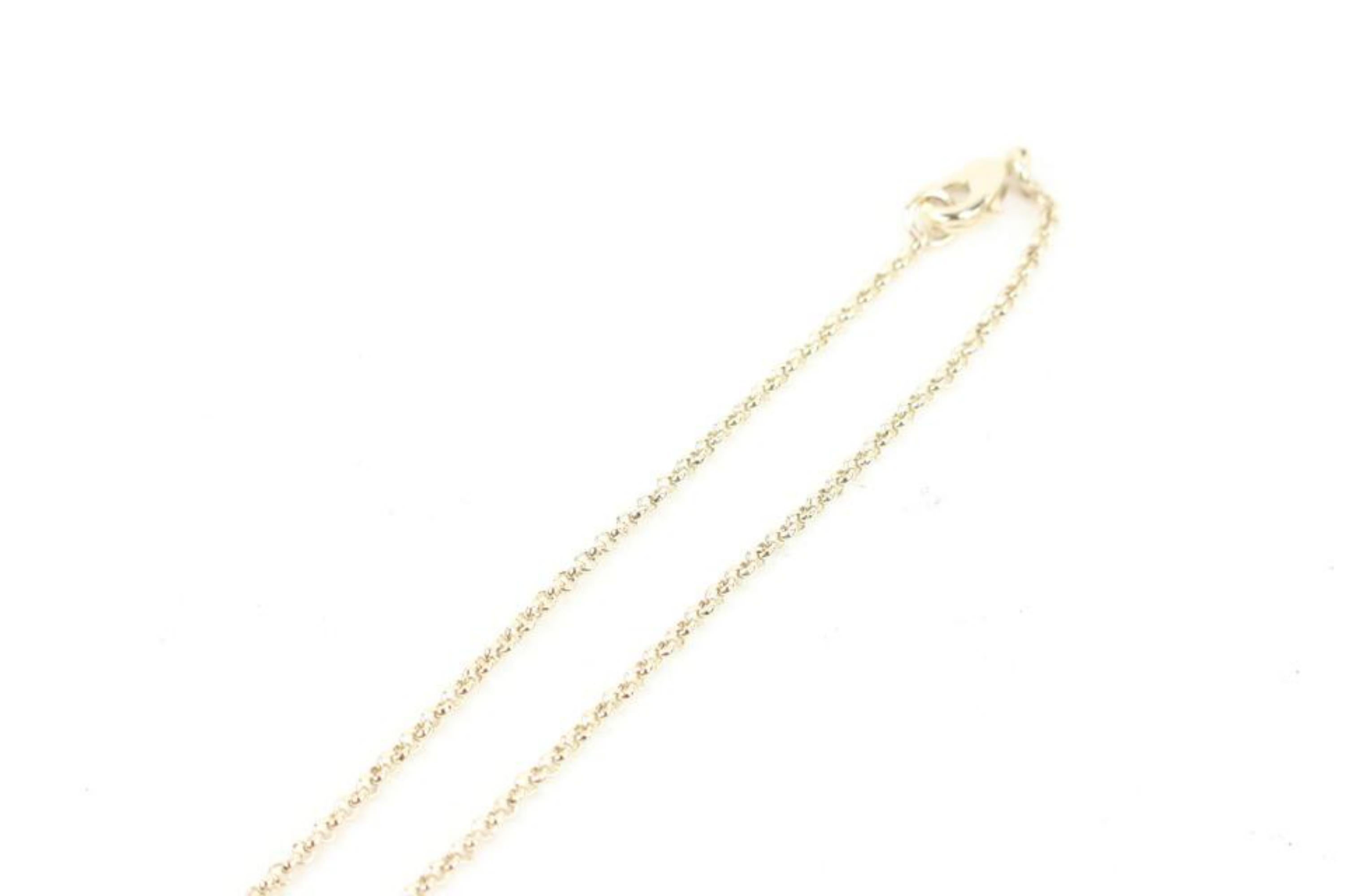 Chanel B22P Gold Heart CC Logo Chain Necklace 76c24s 3