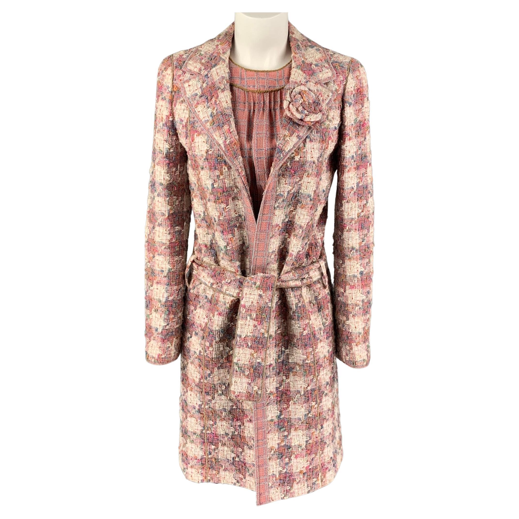 Plus Size Mother of Bride Jacket Chanel Boucle Turquoise Pink