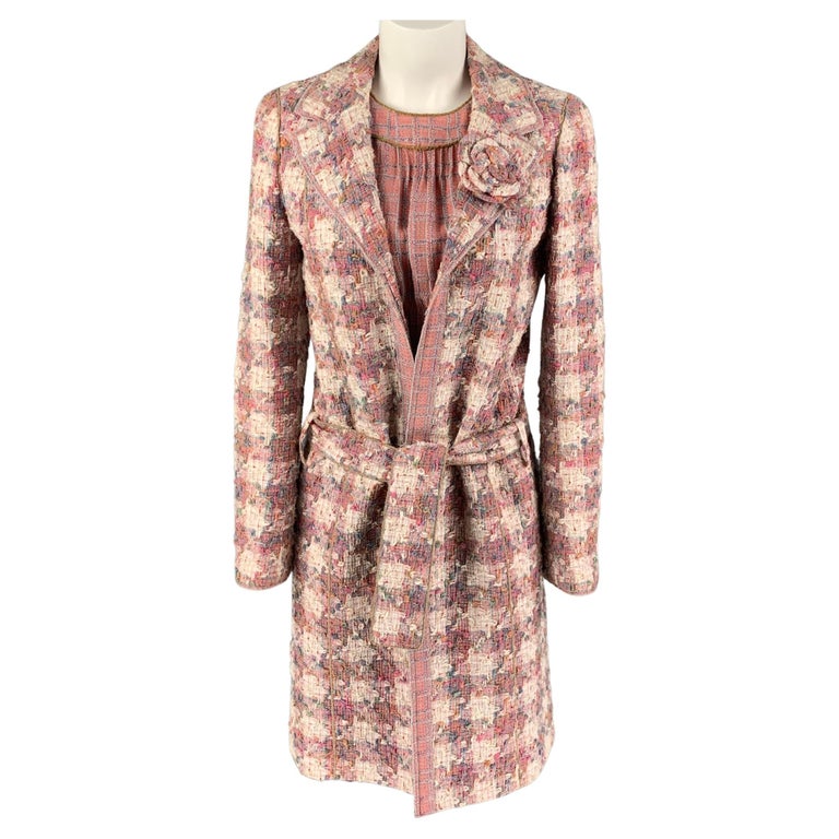 CHANEL orange cotton 2004 04P DOLL COLLAR TWEED Jacket 38 S For Sale at  1stDibs
