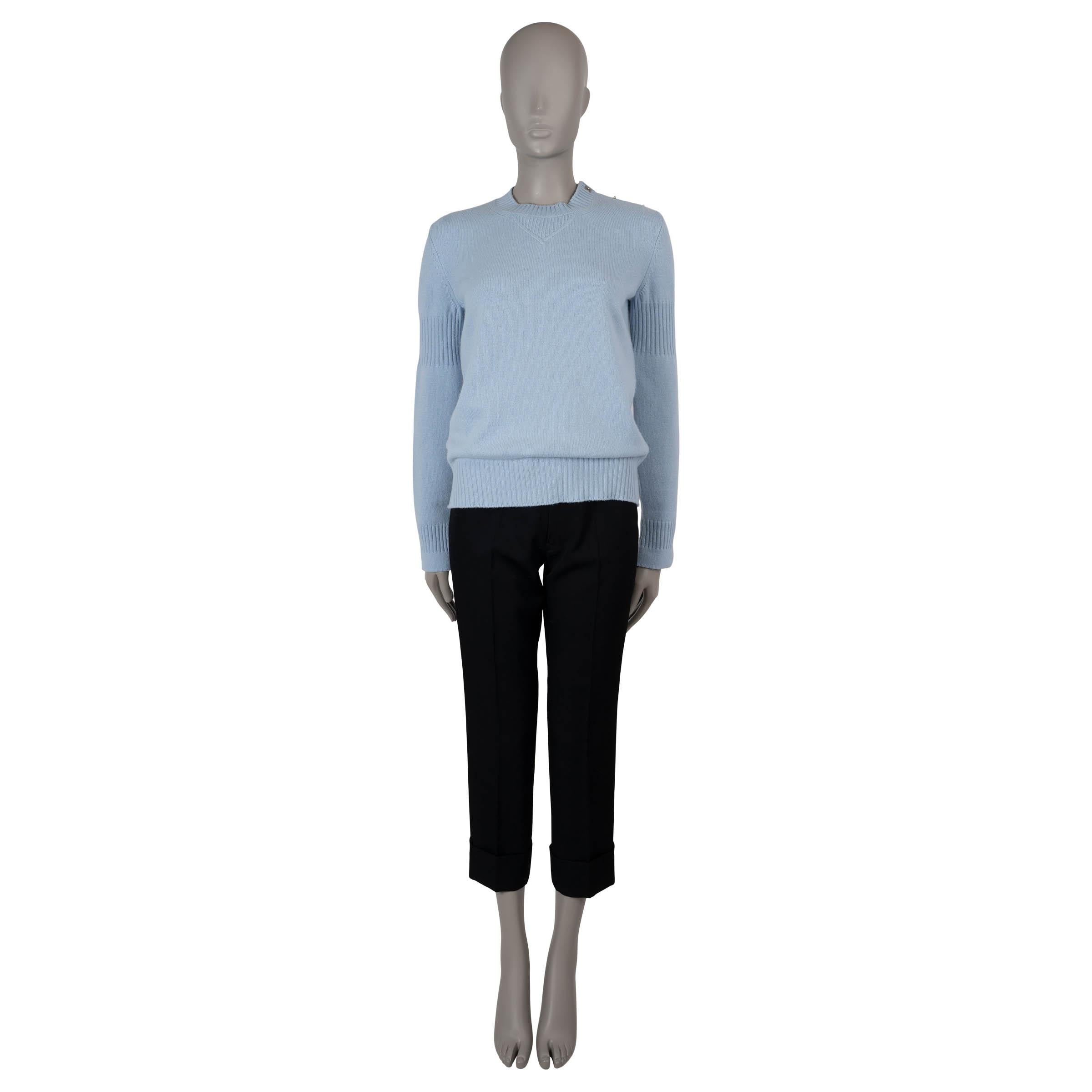 CHANEL 15P CC TUNRLOCK Pull col roulé bleu bébé 40 M Pour femmes en vente