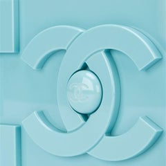Chanel Baby Blue Lego Clutch